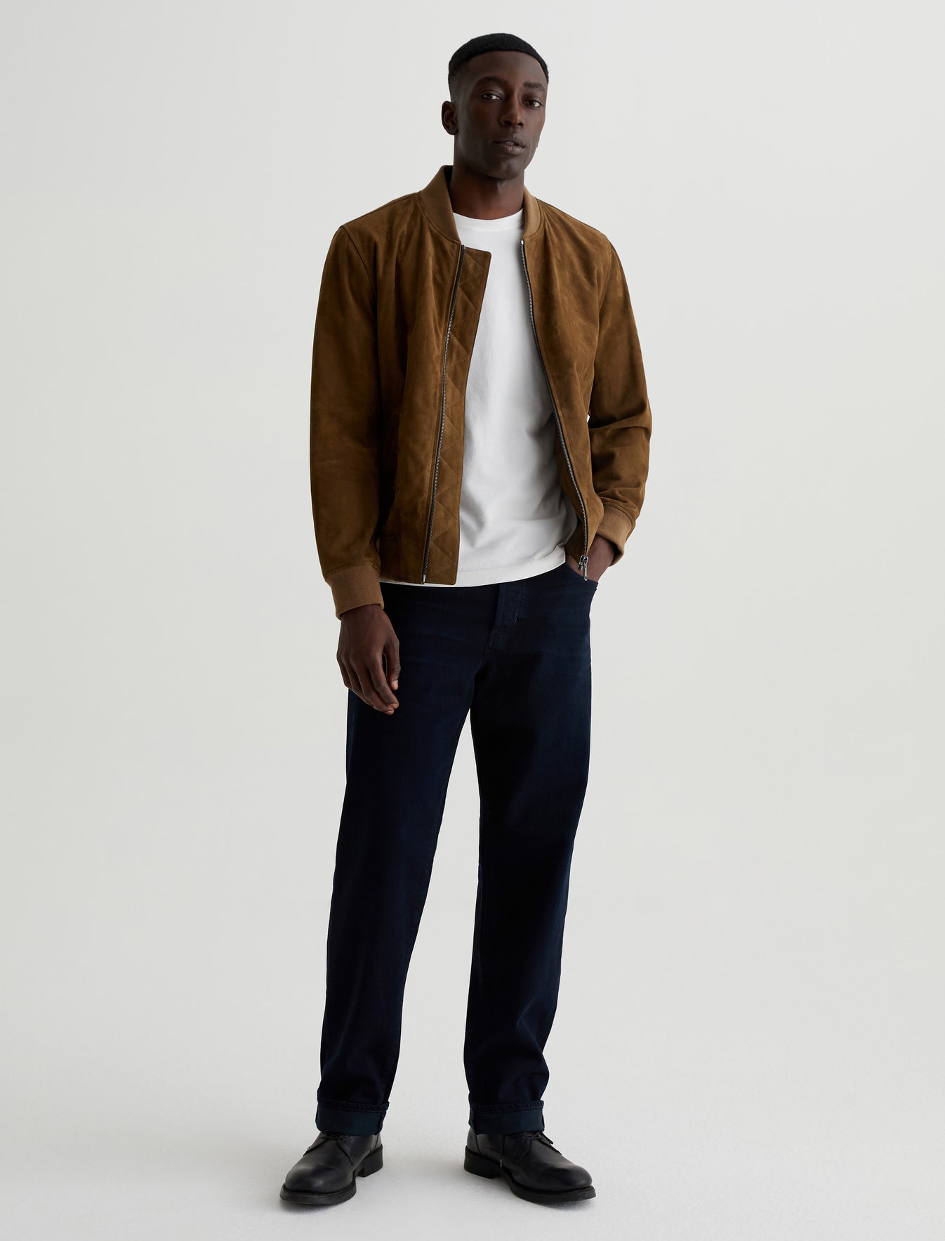 Lochlan Selvage|AG-ed Relaxed Straight Leg Denim